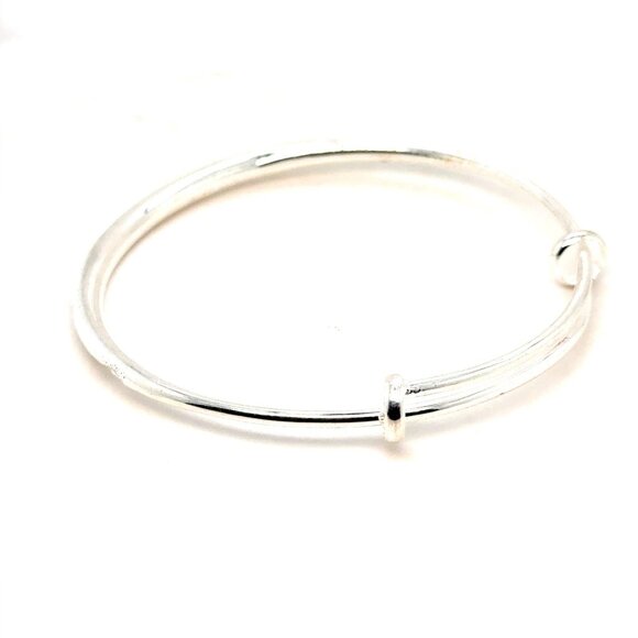 Silver Bypass Bangle - Picture 2 of 8